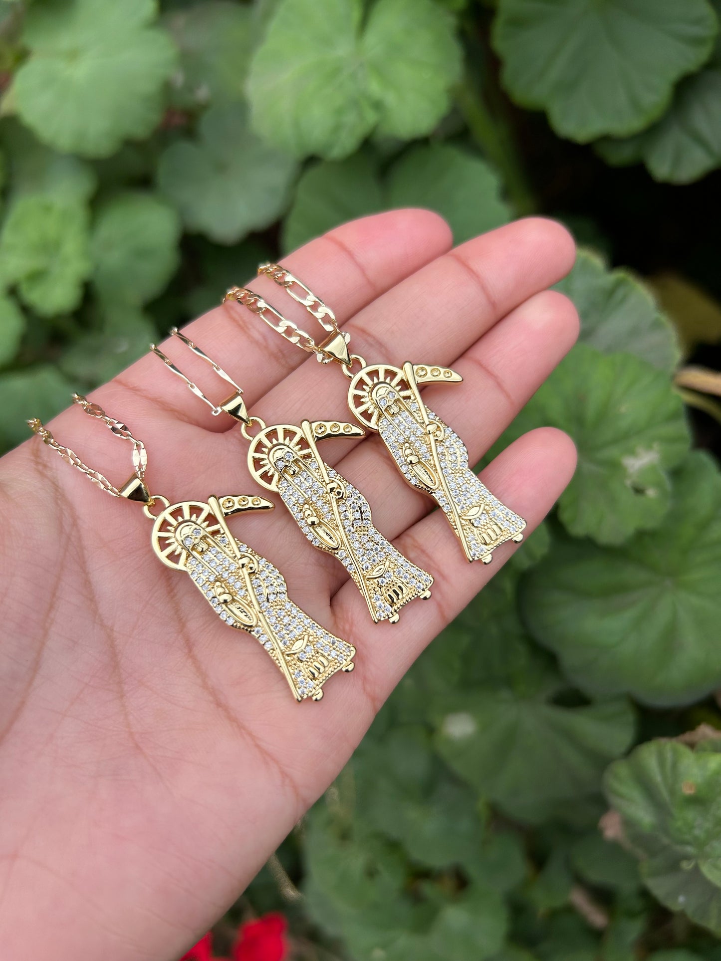 Santa muerte necklace