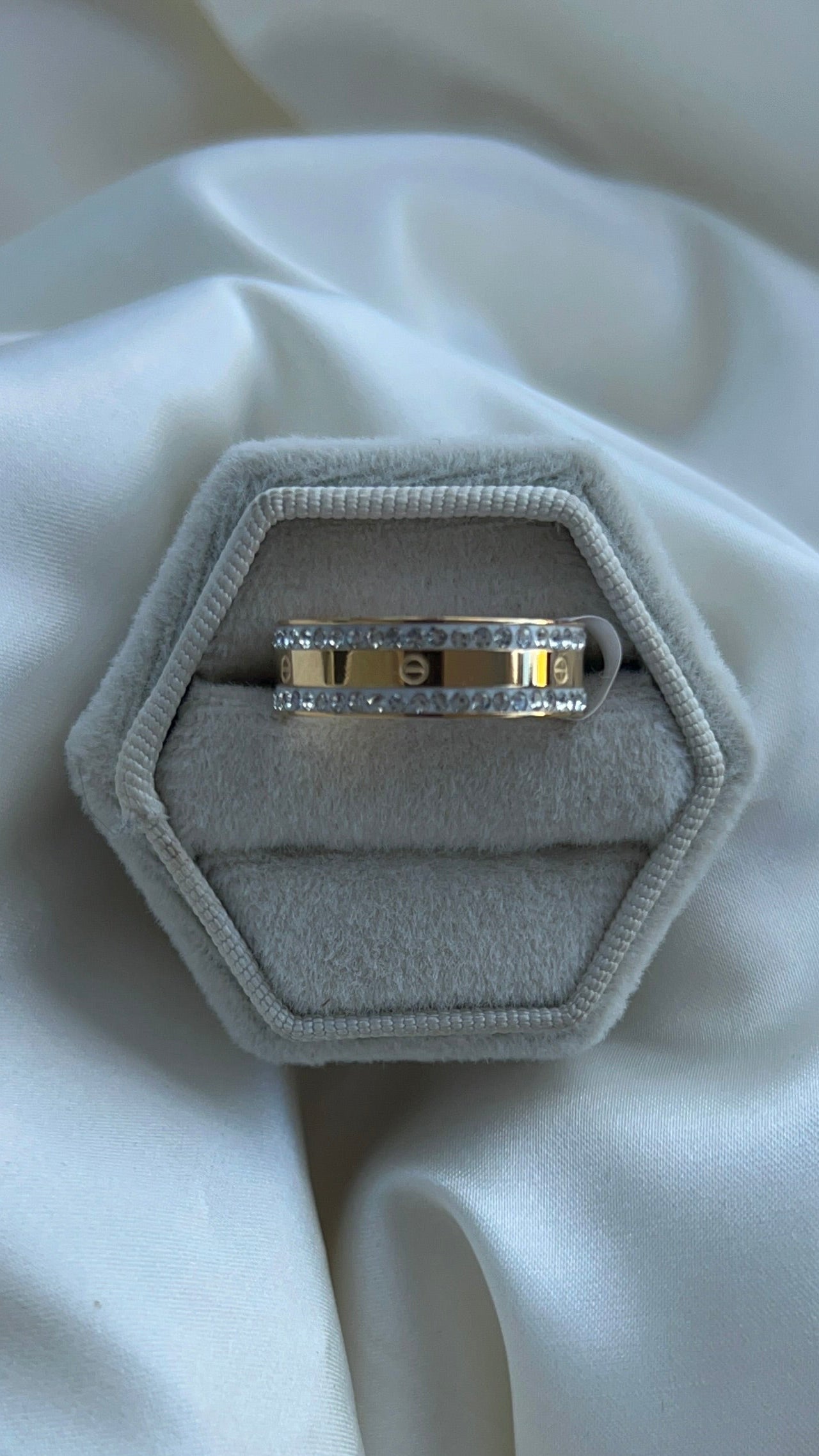 White Cartier ring