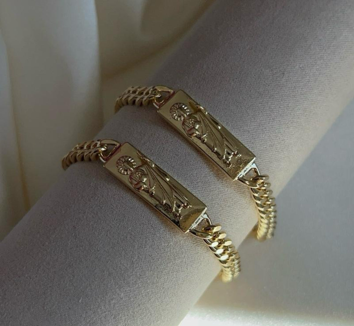 San Judas mini thick chain