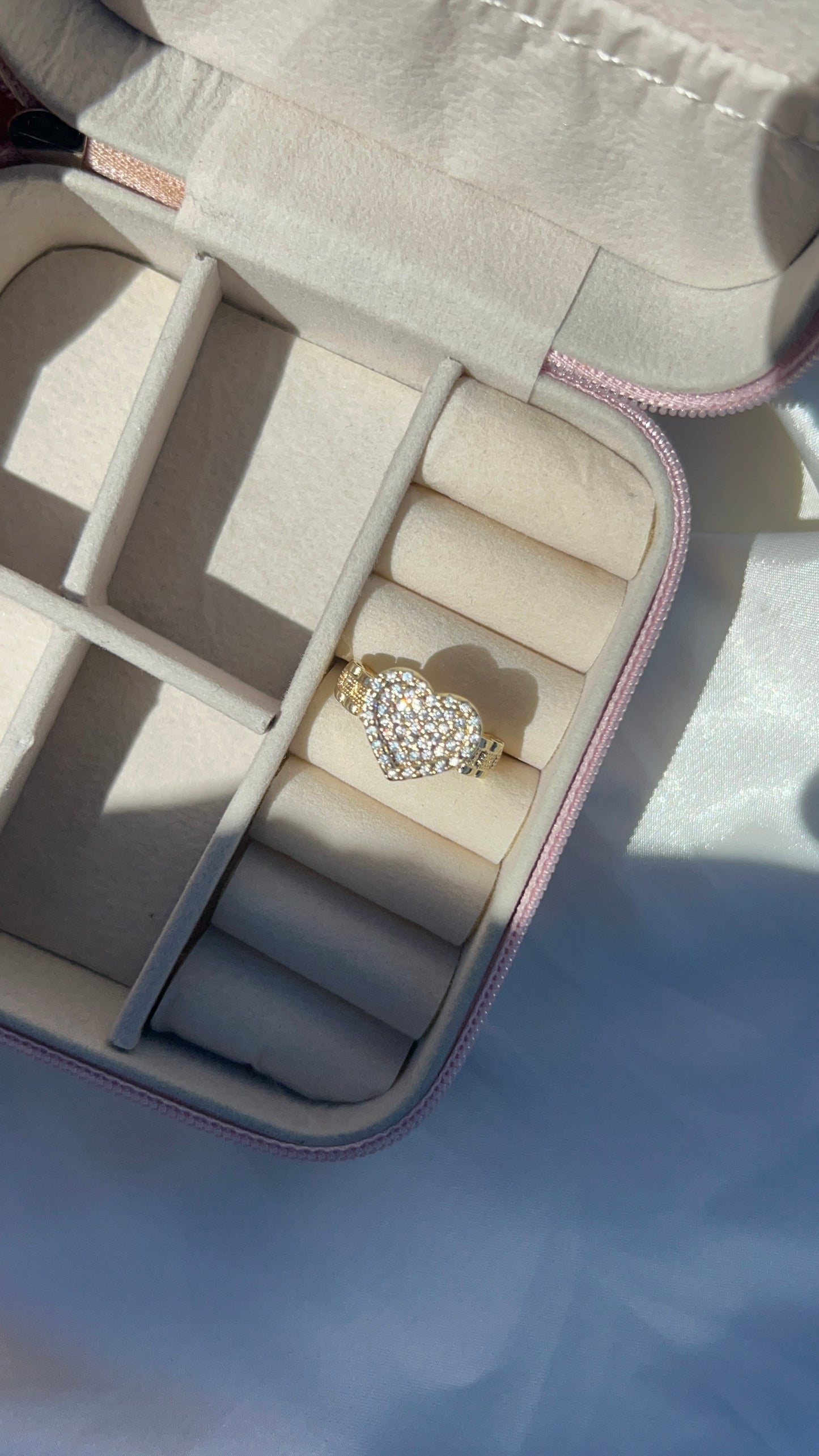 Rolex bling heart ring