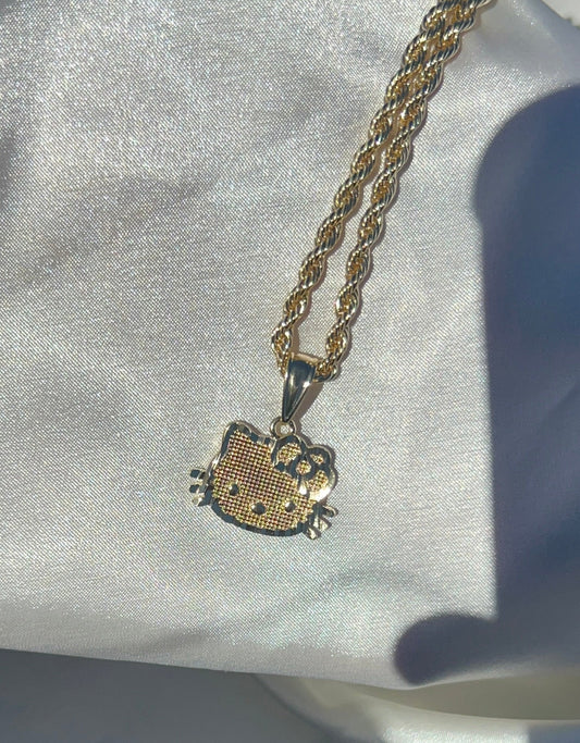 Hellokitty necklace face