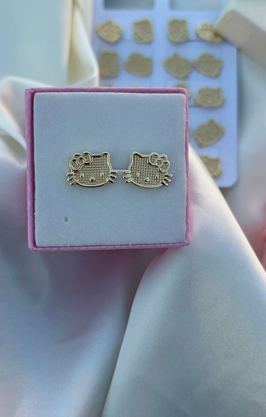 hellokitty baddie earrings
