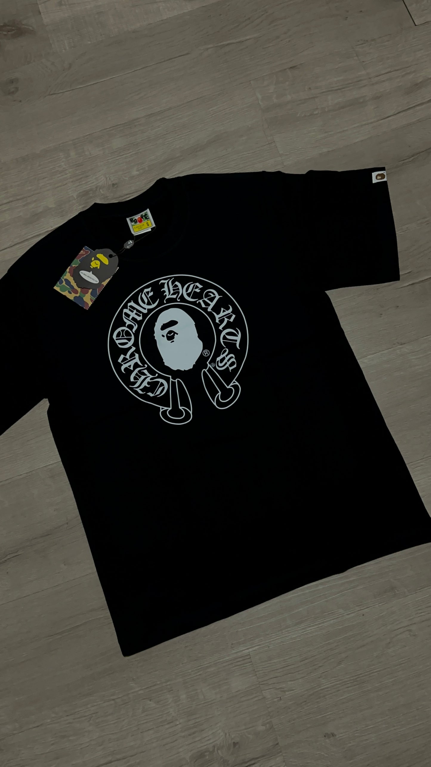 Bape/chrome heart collab T-shirt