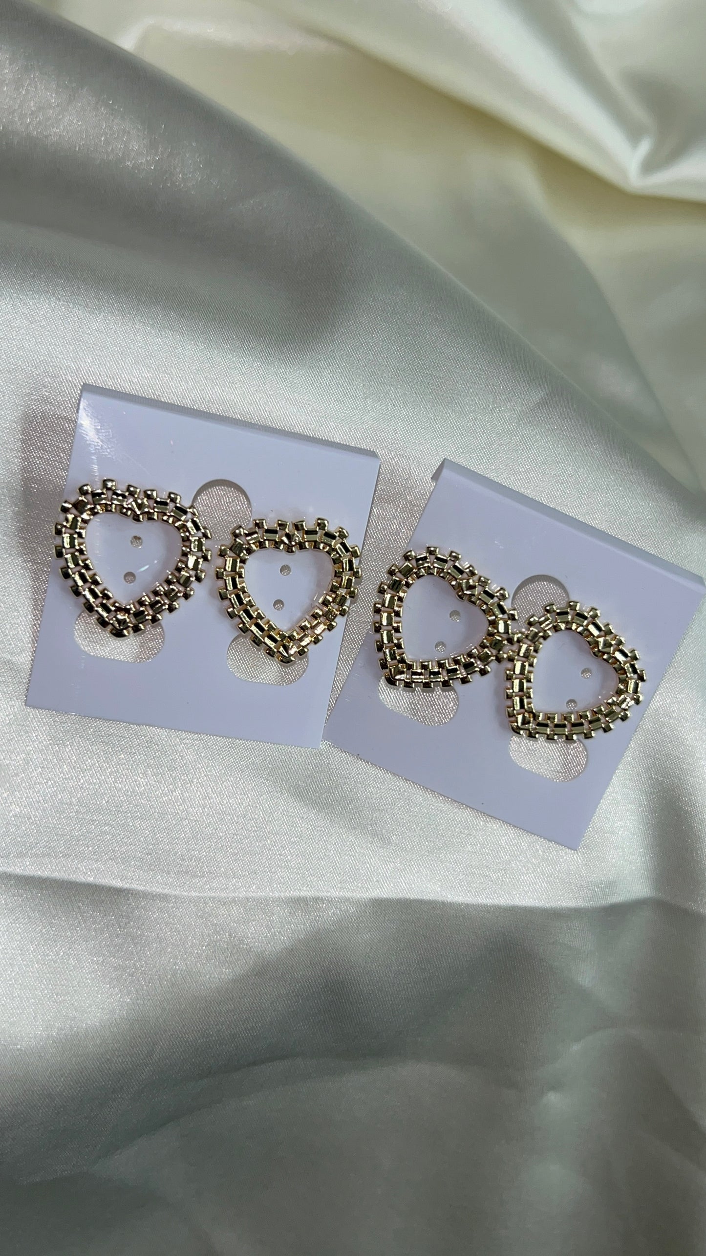 Rolex heart earrings