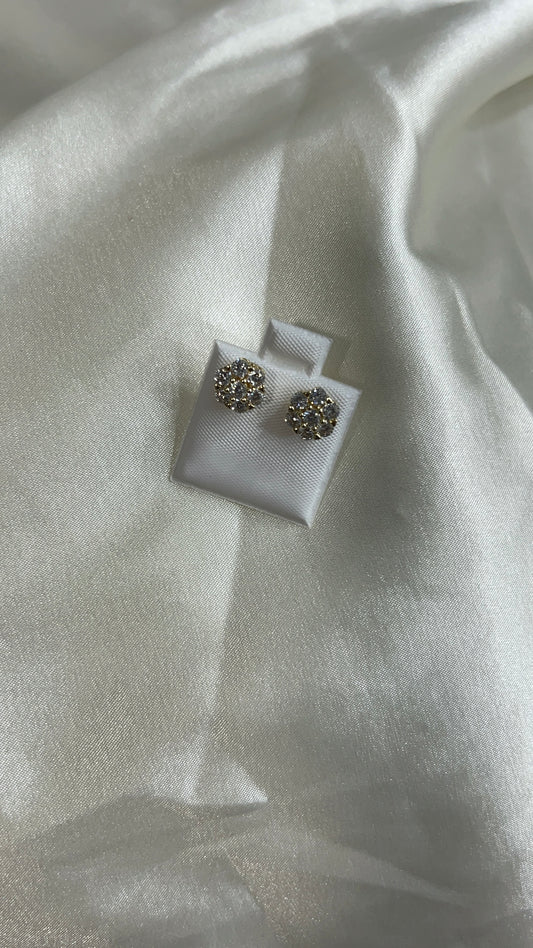 Bling flower earrings