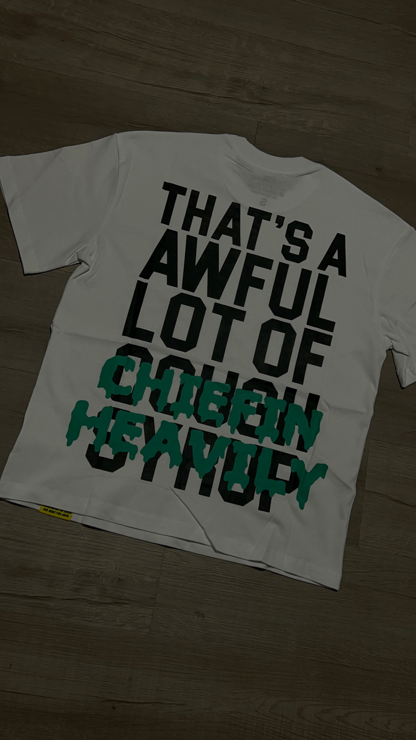 Aloc x chiefin heavily white T-shirt