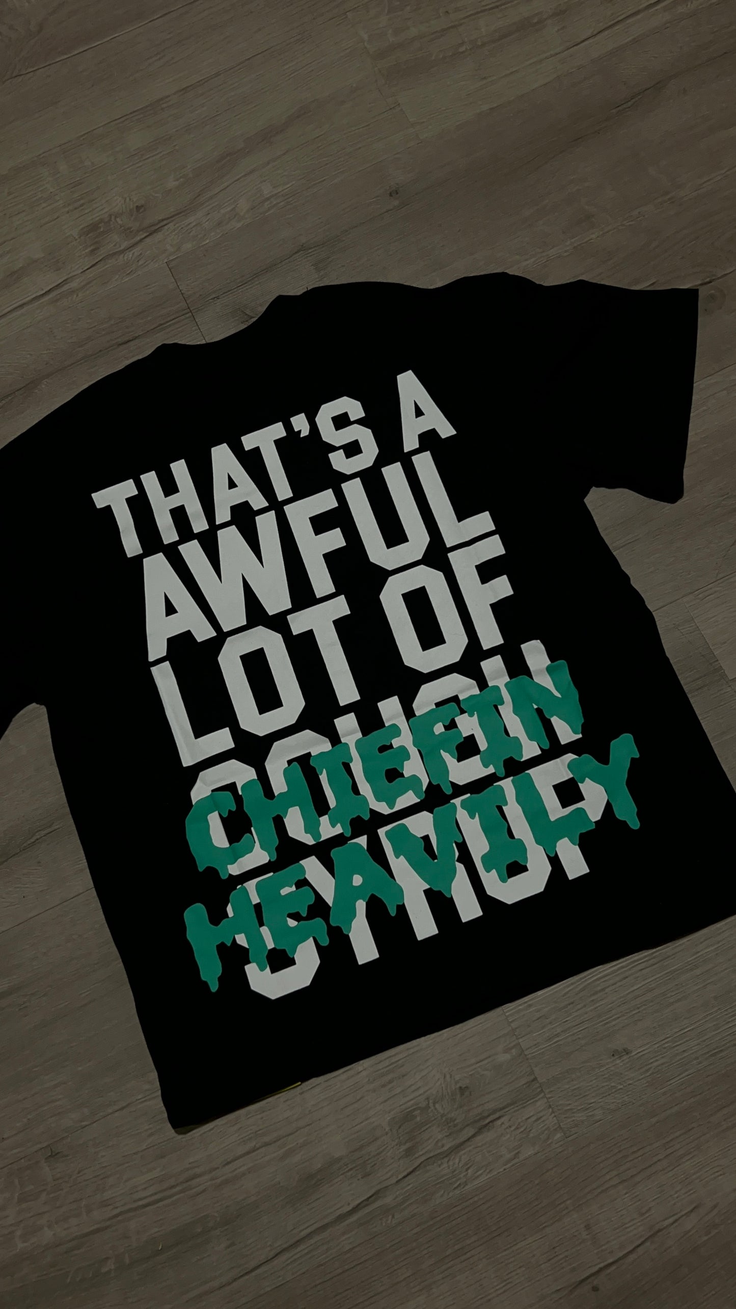Aloc x chiefin heavily black T-shirt