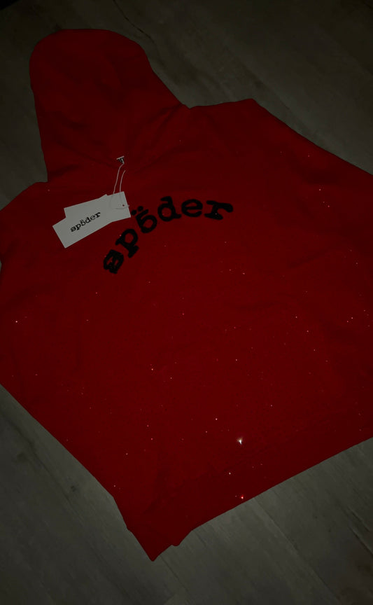 Sp5der vvs red hoodie