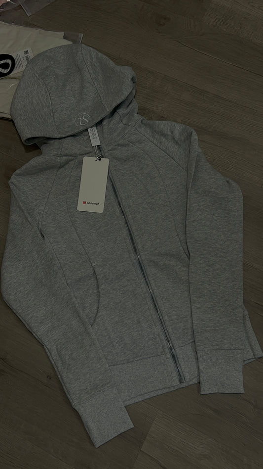 Grey silver zip scuba