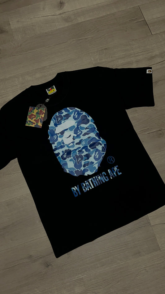 Blue black camo Bape T-shirt