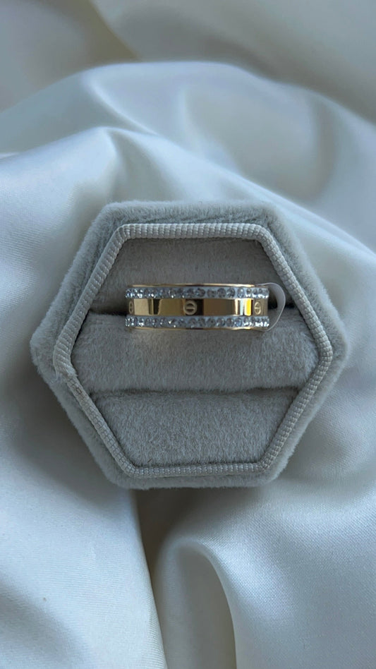 White Cartier ring