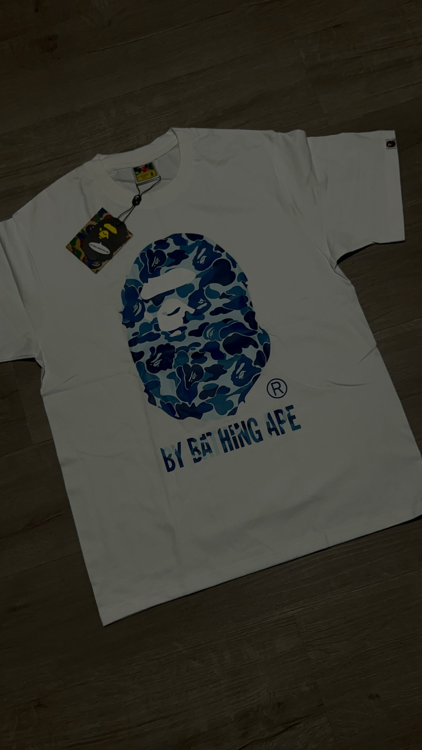 Blue camo white Bape T-shirt