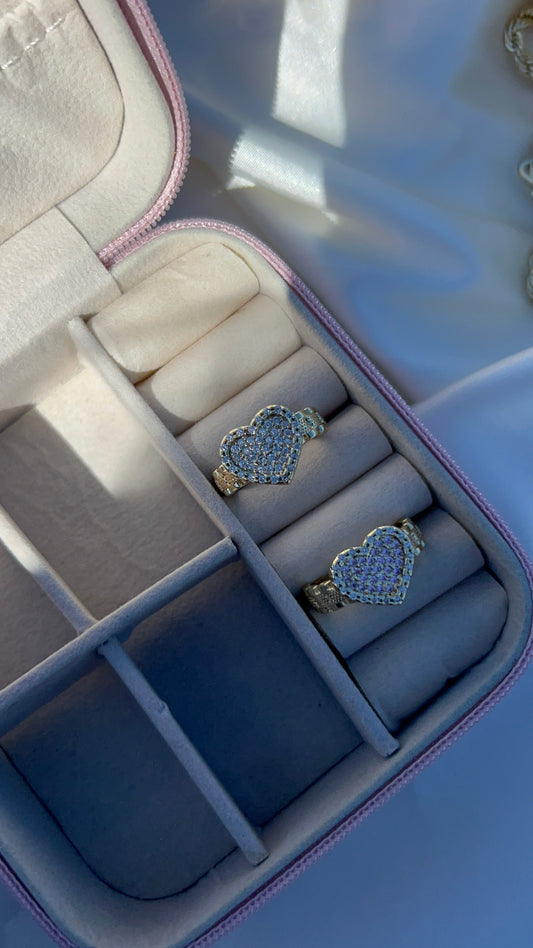 Rolex bling heart ring